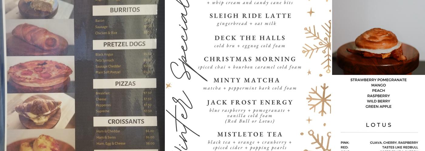 Bru Coffee Menu