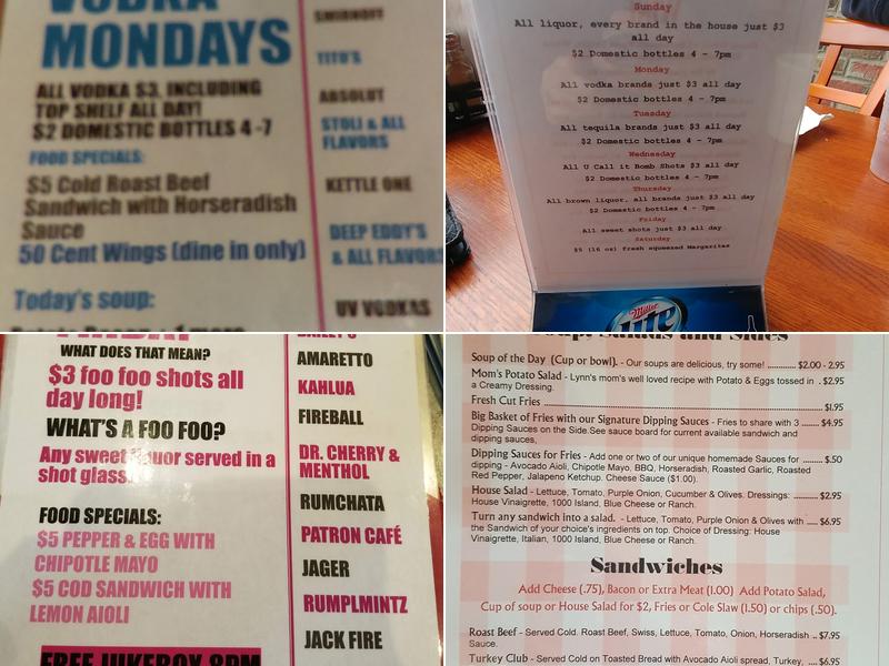 Lynn Catherines Menu