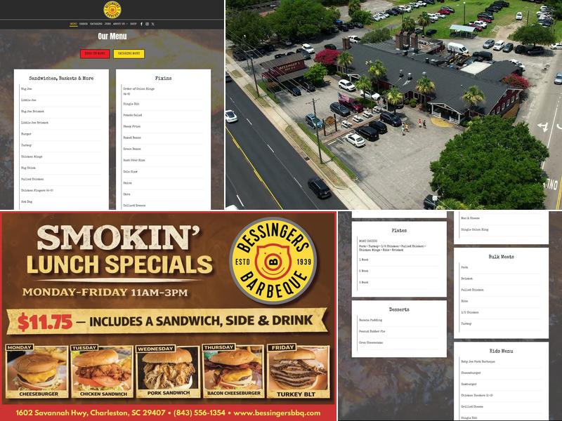 Bessinger's BBQ Menu