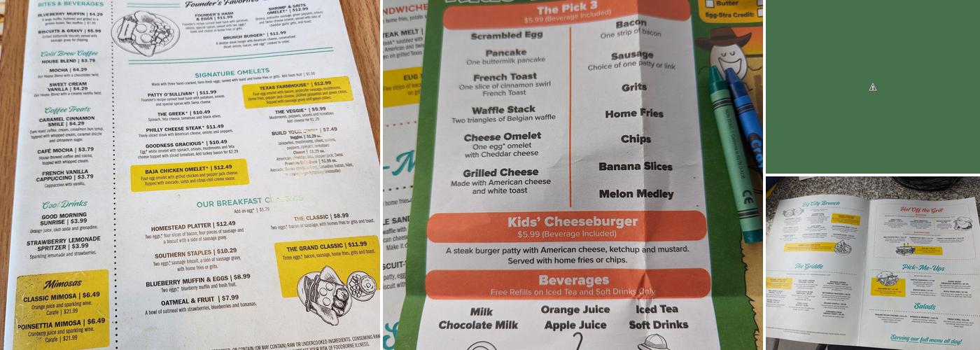 Eggs Up Grill Menu