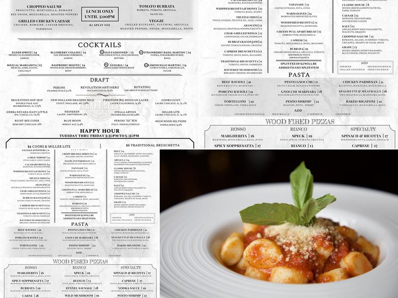 Neoteca Menu