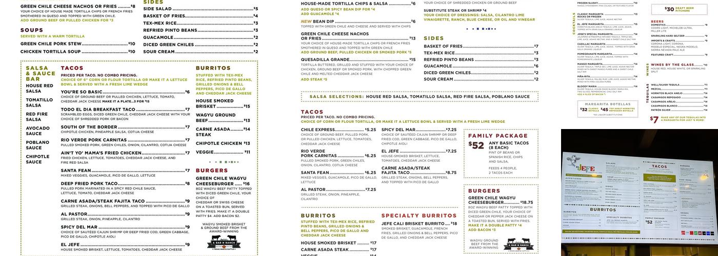 El Jefe Menu