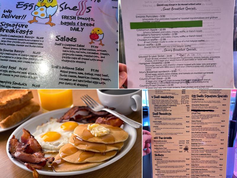 Eggshells Restaurant Menu