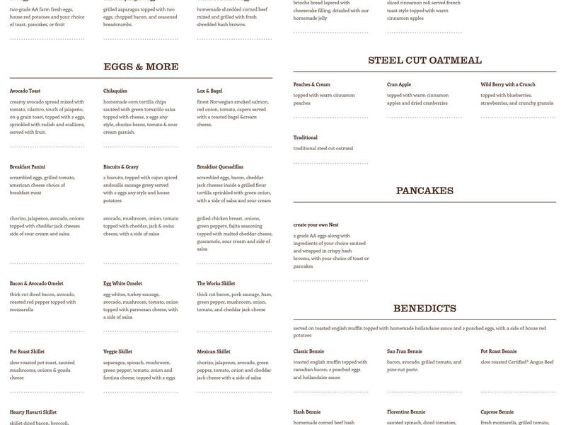 Jelly Cafe Palatine Menu