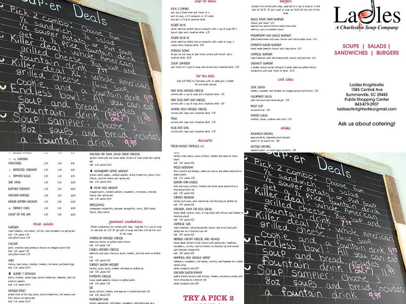 Ladles Soups - Knightsville Menu