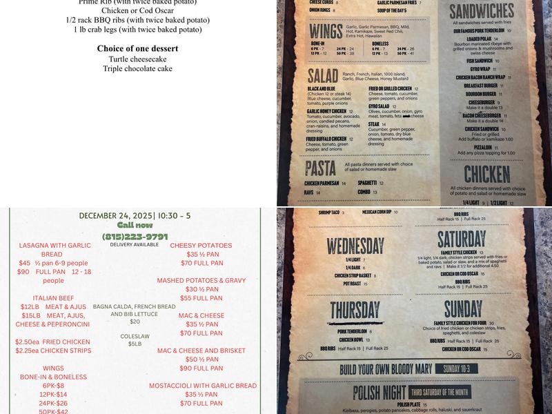 Flo's On Pulaski Menu