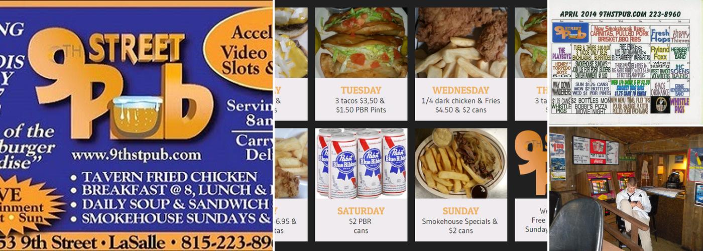 9th Street Pub Menu