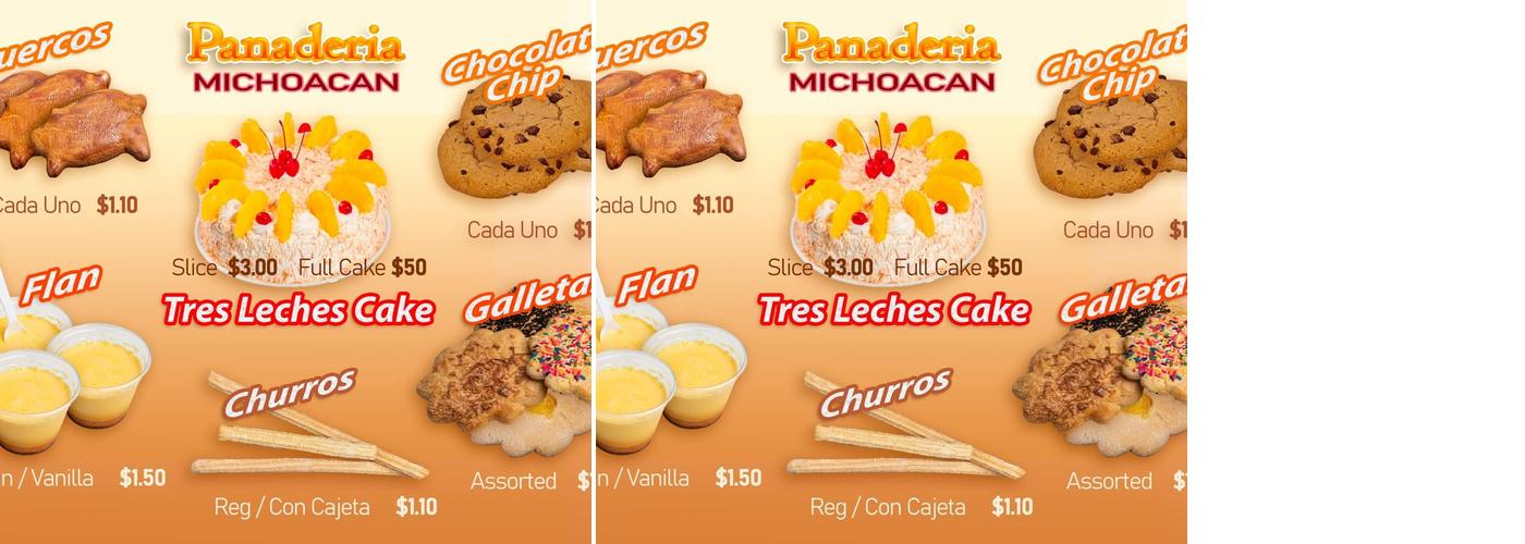 Panaderia Michoacan Menu