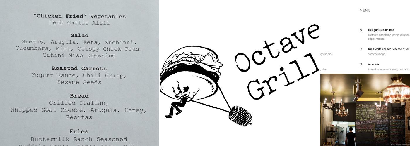 Octave Grill Menu