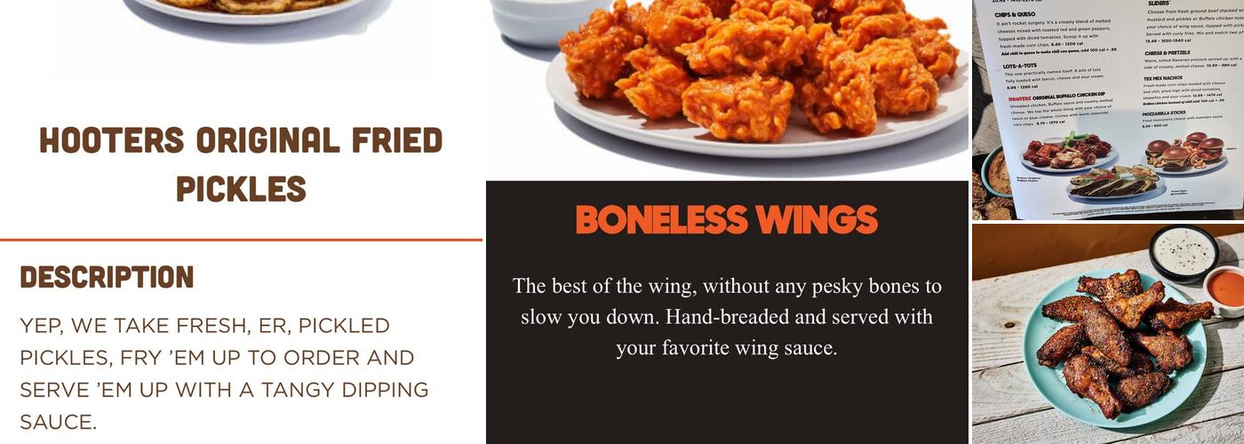 Hooters Menu