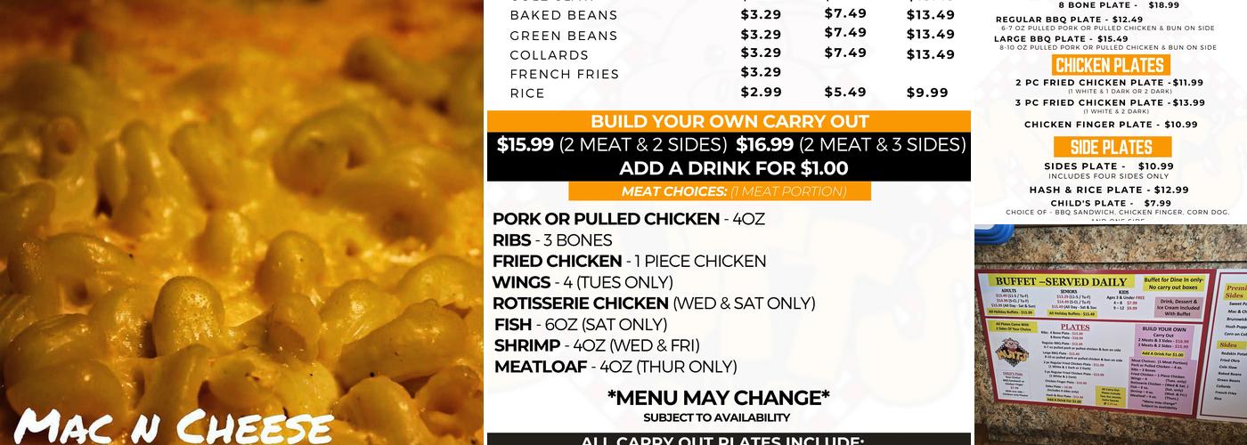 Mutts BBQ Restaurant Menu