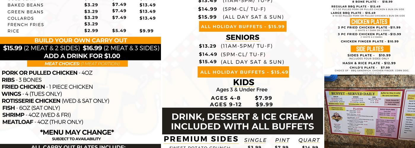 Mutts BBQ Restaurant Menu