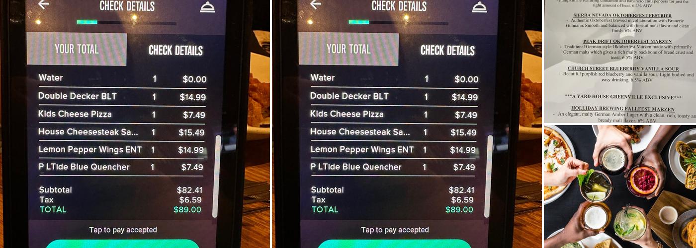 Yard House Menu
