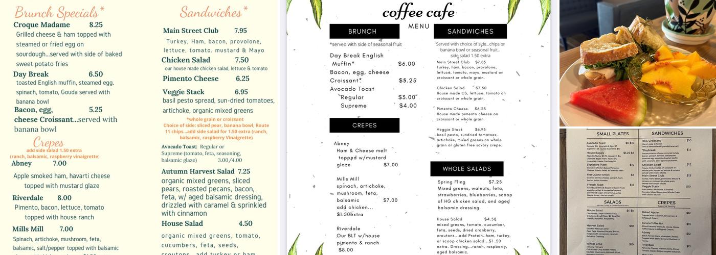 Humble Grounds Menu