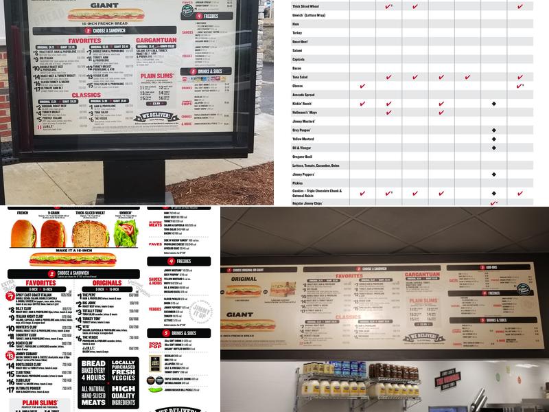 Jimmy John's Menu