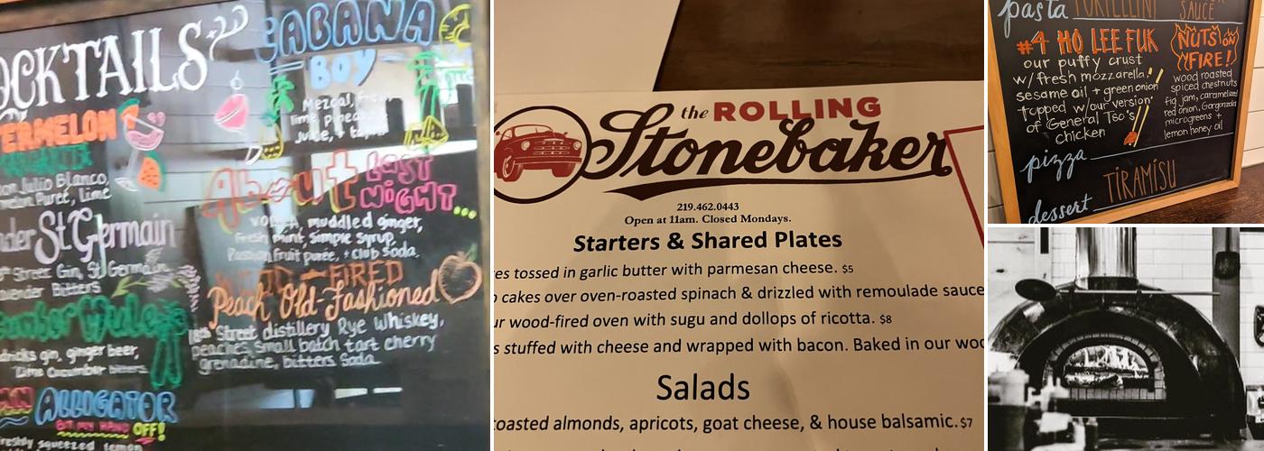 The Rolling Stonebaker Menu