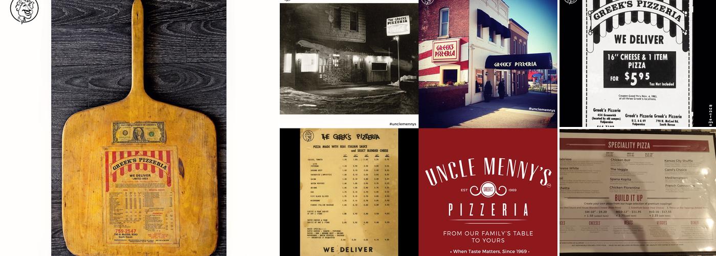 Uncle Menny's Original Greek's Pizzeria Menu