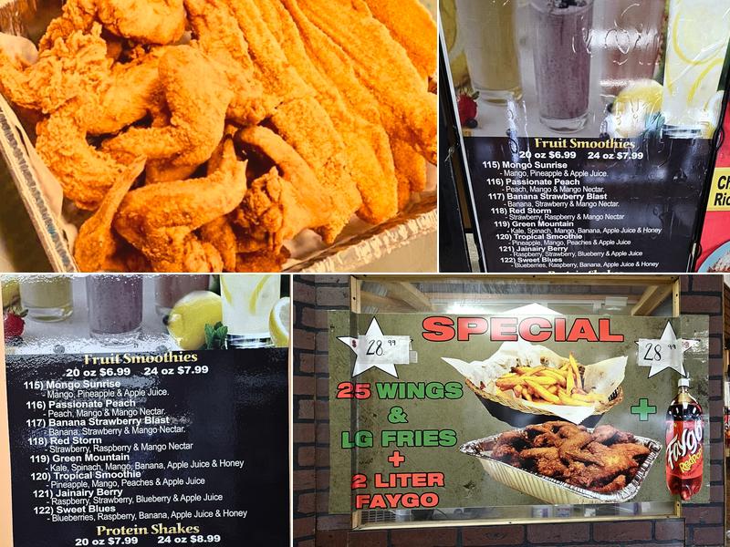 Steak Shrimp Menu