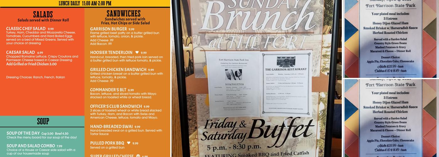 The Garrison Menu