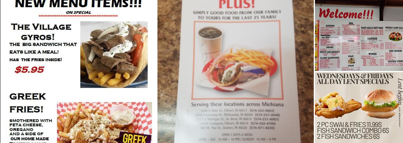 King Gyros Goshen Menu