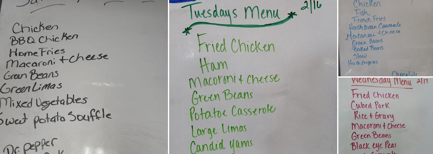 Chadwick's Menu