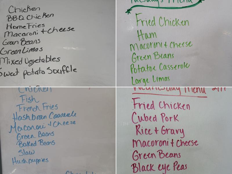 Chadwick's Menu