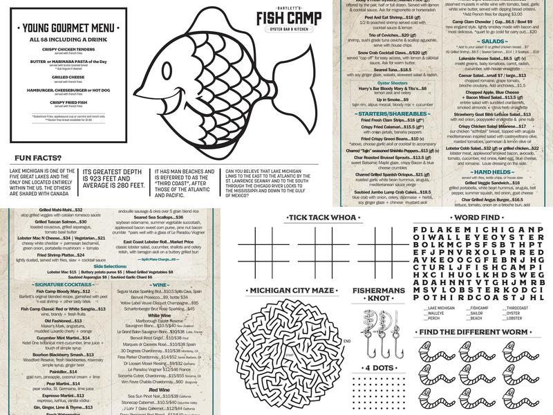 Bartlett's Fish Camp Menu