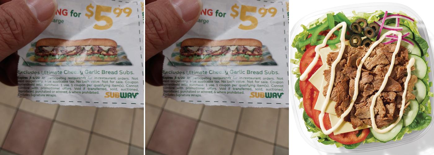 Subway Menu