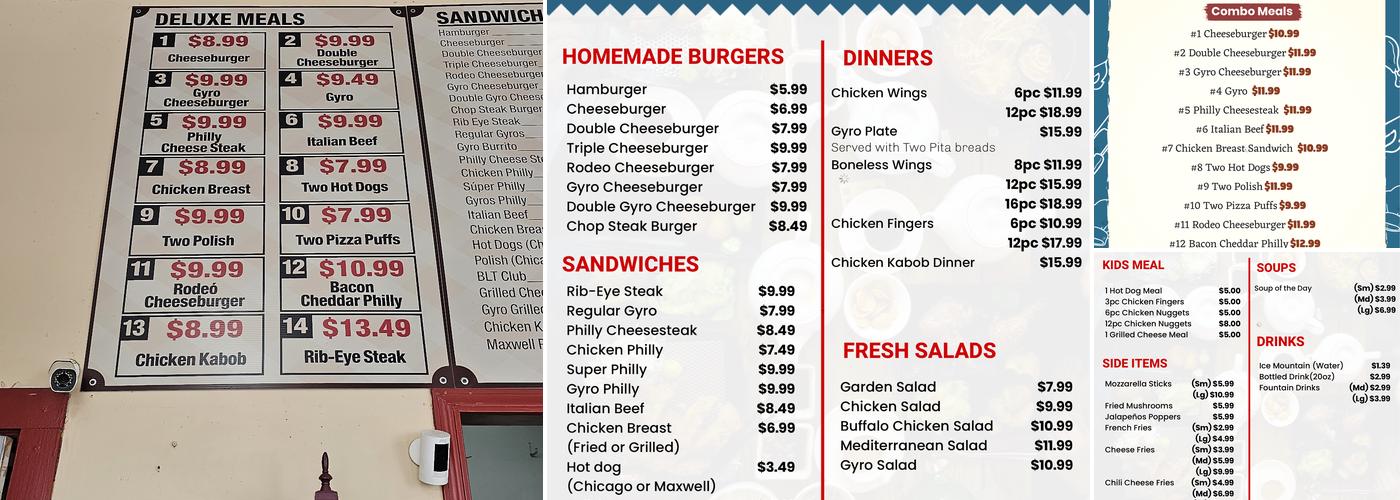 Saul's Chicago Style Grill Menu