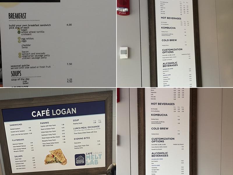 Café Logan Menu