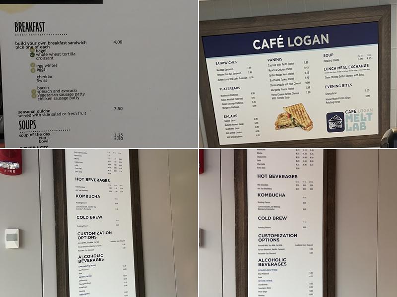 Café Logan Menu