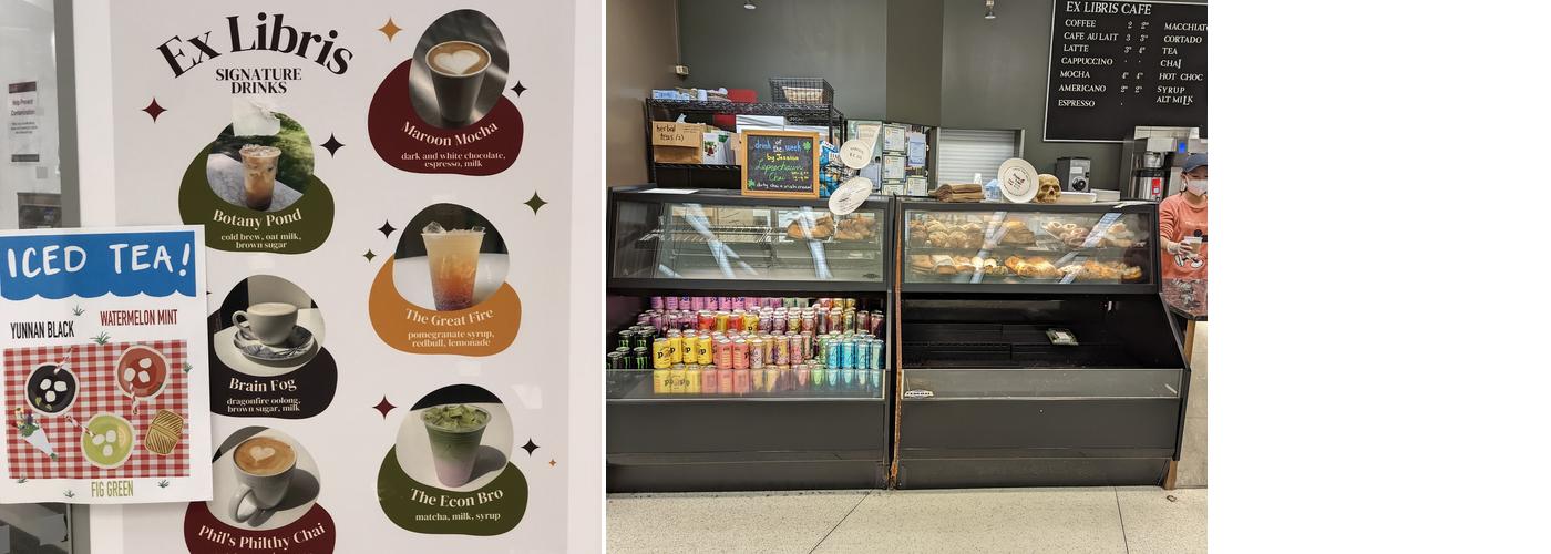 Ex Libris Cafe Menu