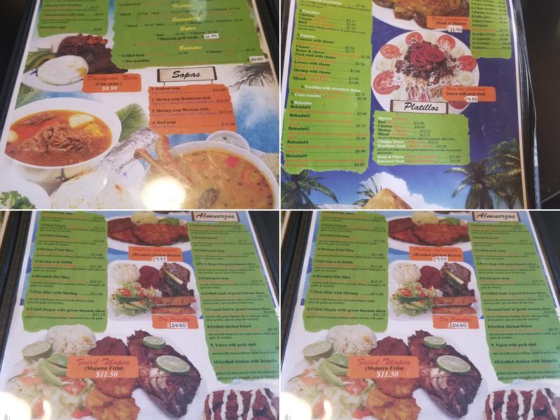 La Choza Menu