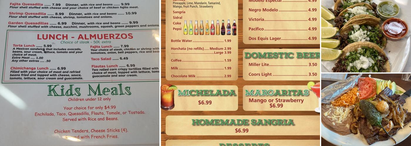 Fat Burrito Menu