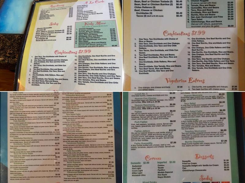 Tejavan Menu