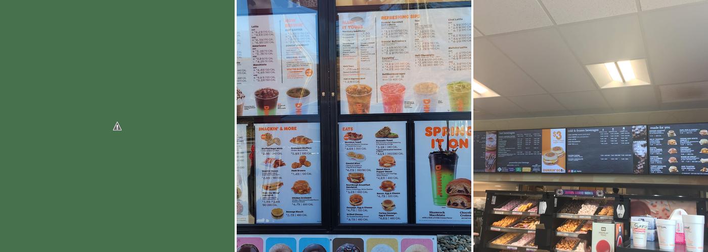 Dunkin' Menu