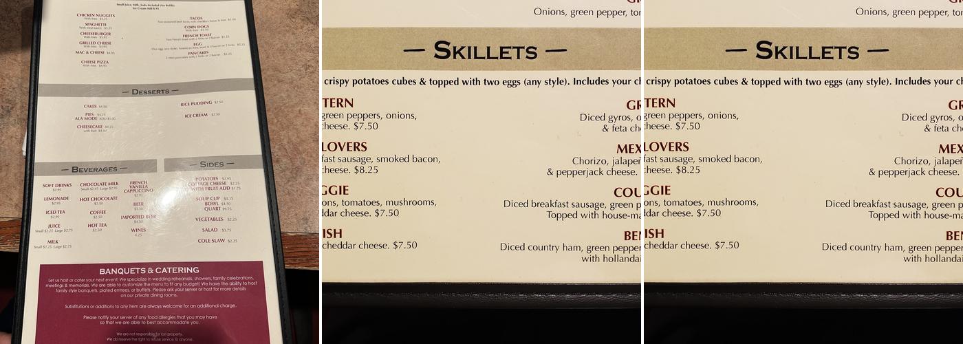 Twelve Islands Menu