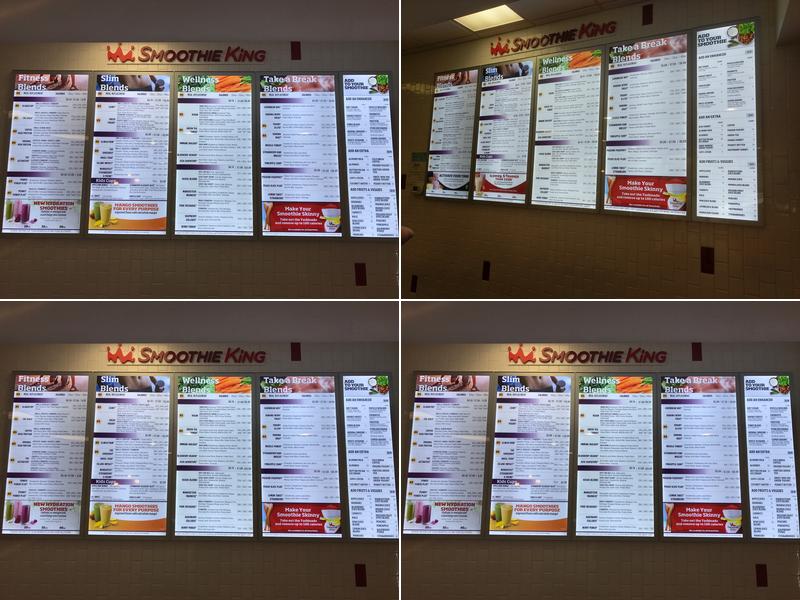 Smoothie King Menu