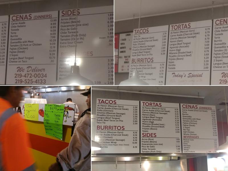 Taco Tia Menu