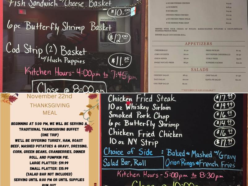Ace's Menu