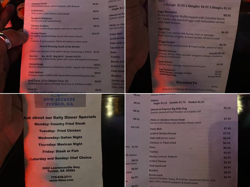 Billy Bob's New Secrets Menu