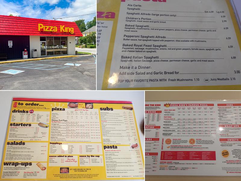 Pizza King Menu