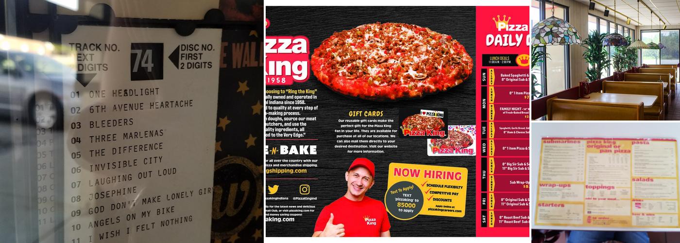 Pizza King Menu