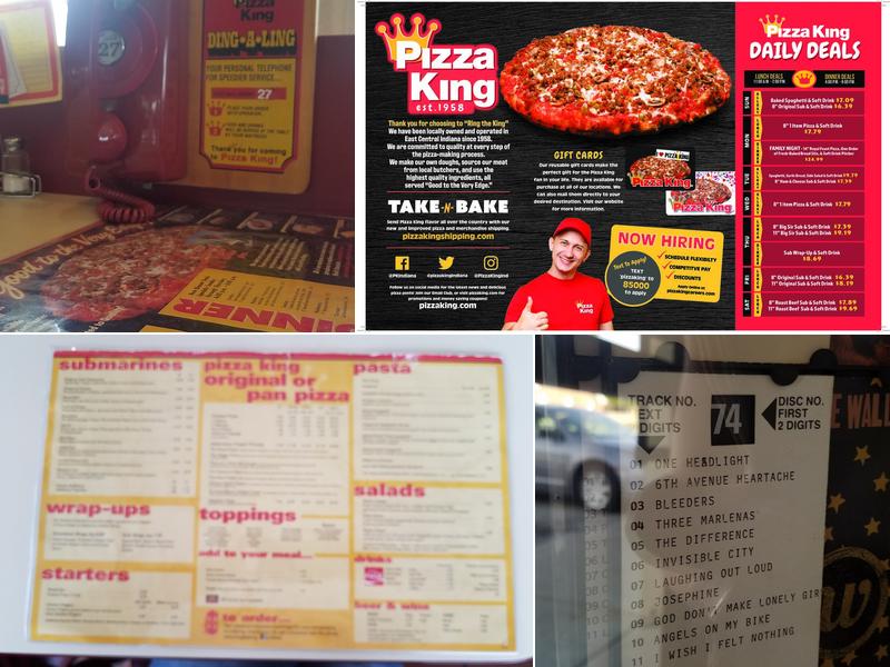 Pizza King Menu
