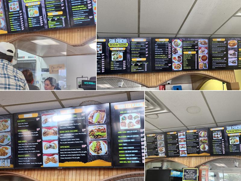 Taqueria San Pancho Menu