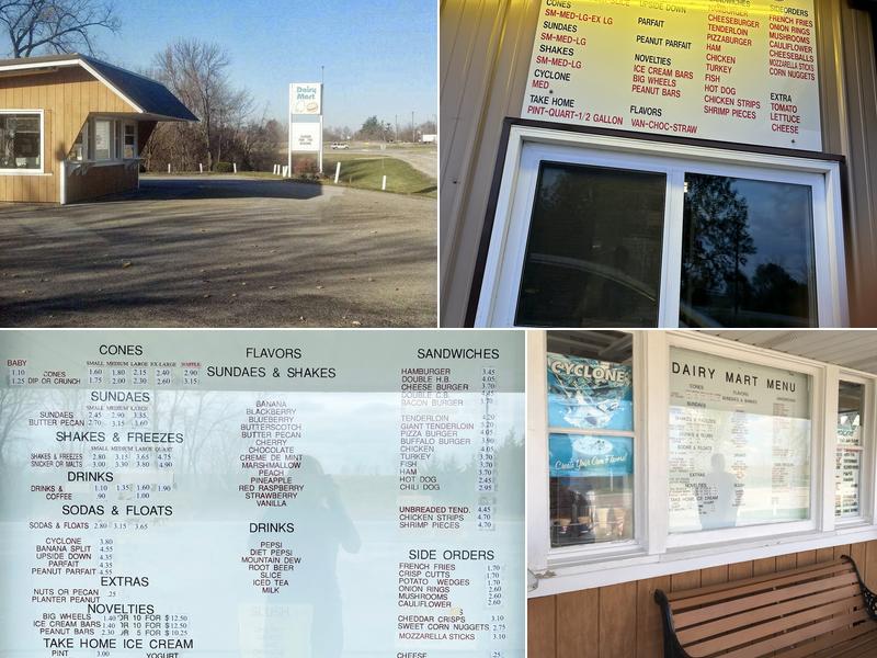 Dairy Mart Menu