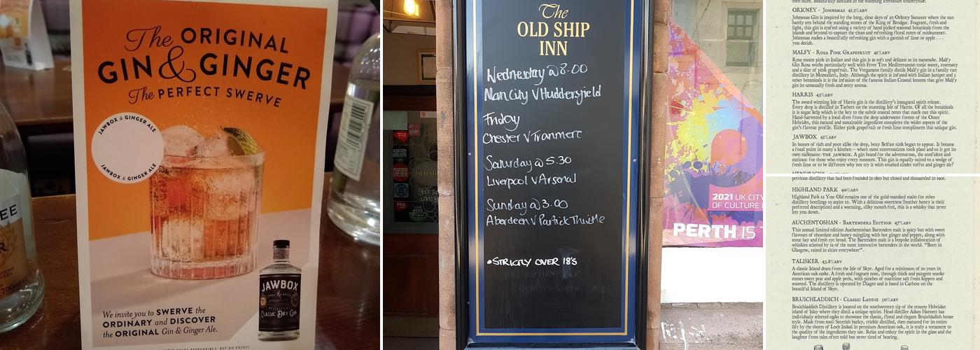 The Old Ship Inn Menu