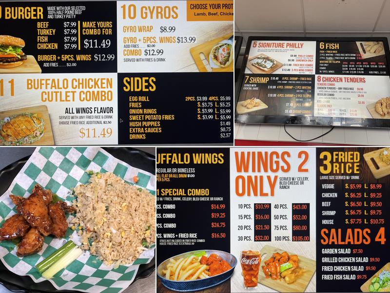 Wings 101 Menu