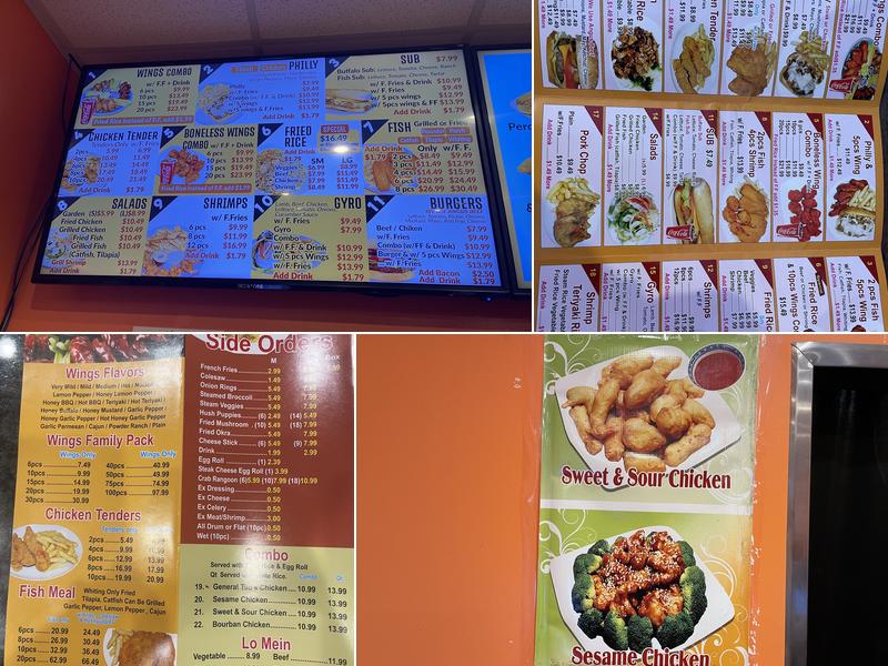 Golden Wings Menu