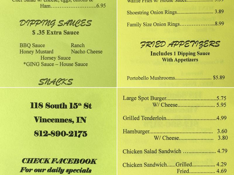Get It-N-Go Menu
